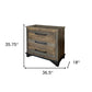 62" Brown Solid Wood Six Drawer Double Dresser