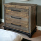 62" Brown Solid Wood Six Drawer Double Dresser
