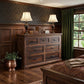 61" Brown Solid Wood Seven Drawer Double Dresser