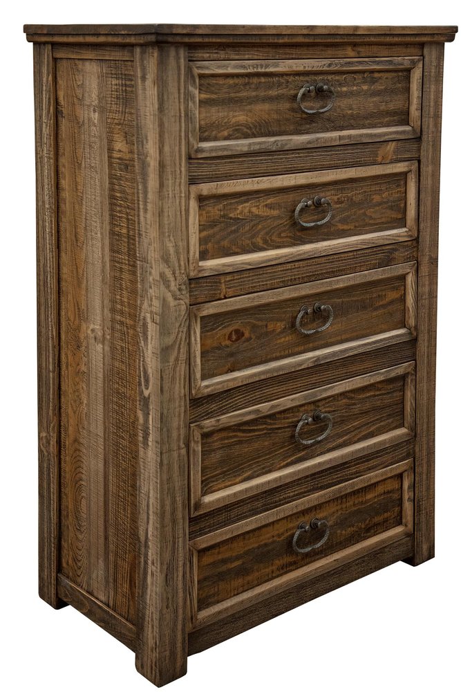 67" Natural Solid Wood Six Drawer Double Dresser