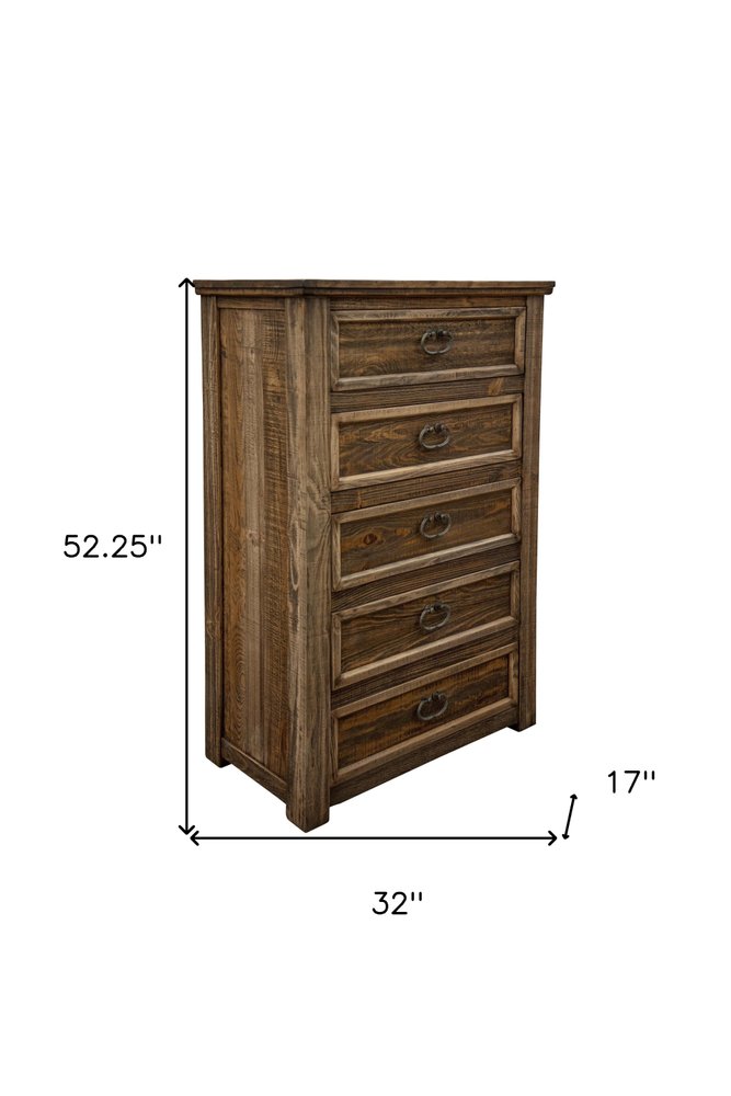 67" Natural Solid Wood Six Drawer Double Dresser