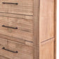 36" Natural Solid Wood Four Drawer Dresser
