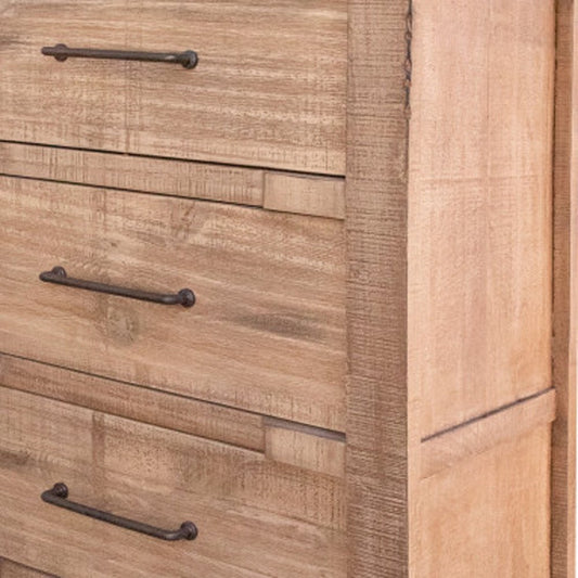 36" Natural Solid Wood Four Drawer Dresser