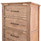 36" Natural Solid Wood Four Drawer Dresser