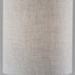 28" Black Solid Wood Round Table Lamp With Gray Drum Shade