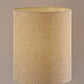 28" Black and Gold Marble and Metal Table Lamp With Beige Drum Shade