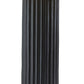 29" Black Ceramic Cylinder Table Lamp With Beige Drum Shade