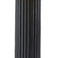 29" Black Ceramic Cylinder Table Lamp With Beige Drum Shade