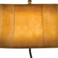 29" Antiqued Bronze Novelty Table Lamp With Brown Bell Shade