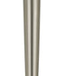 29" Nickel Metal Usb Table Lamp With Off White Empire Shade