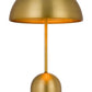 20" Antiqued Brass Metal Novelty Desk Lamp With Antiqued Brass Dome Shade