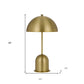 20" Antiqued Brass Metal Novelty Desk Lamp With Antiqued Brass Dome Shade