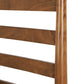 Brown Slat Back Solid Wood California King Bed Frame