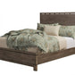 Gray Distressed Solid Wood Queen Bed Frame