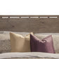 Gray Distressed Wood King Bed Frame