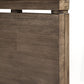 Gray Distressed Wood King Bed Frame