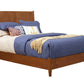 Brown Solid Wood California King Bed Frame