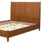 Brown Solid Wood King Bed Frame