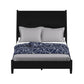 Black Solid Wood Queen Bed Frame