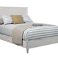 Gray Solid Wood King Bed Frame