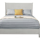 Gray Solid Wood King Bed Frame