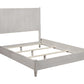 Gray Solid Wood King Bed Frame