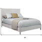 Gray Solid Wood King Bed Frame