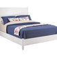 White Solid Wood Queen Bed Frame