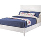 White Solid Wood Queen Bed Frame