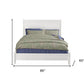 White Solid Wood Queen Bed Frame