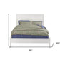 White Solid Wood Queen Bed Frame