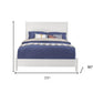 White Solid Wood California King Bed Frame