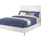 White Solid Wood King Bed Frame