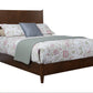 Brown Solid Wood Queen Bed Frame