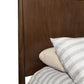 Brown Solid Wood Queen Bed Frame