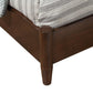 Brown Solid Wood Queen Bed Frame