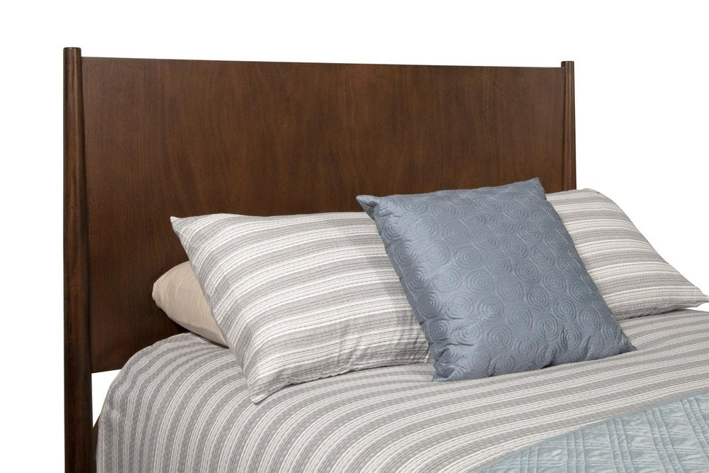 Brown Solid Wood Queen Bed Frame