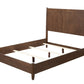 Brown Solid Wood Queen Bed Frame