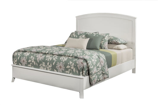 White Solid Wood California King Bed Frame