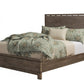 Gray Distressed Solid Wood Full Bed Frame