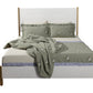 Natural and White Solid Wood And Upholstery Full Bed Frame