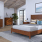 Brown Solid Wood Full Bed Frame