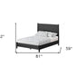 Black Solid Wood Full Bed Frame