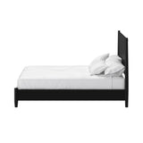 Black Solid Wood Full Bed Frame