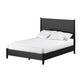 Black Solid Wood Full Bed Frame