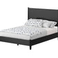 Black Solid Wood Full Bed Frame