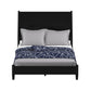 Black Solid Wood Full Bed Frame