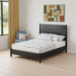 Black Solid Wood Full Bed Frame