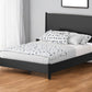 Black Solid Wood Full Bed Frame