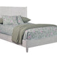 Gray Solid Wood Full Bed Frame